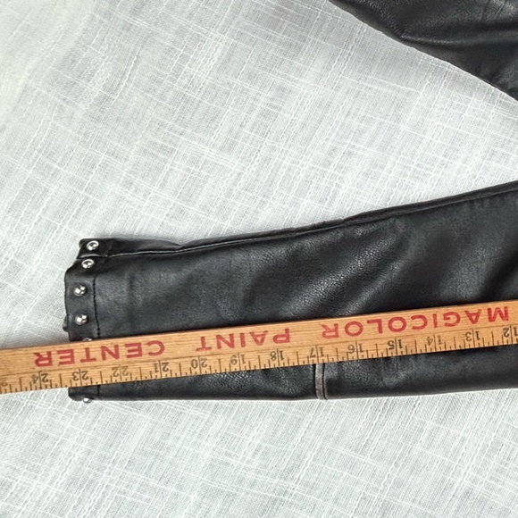 Topshop Heavy, Excellent Quality Faux Leather Jacket With Studs - Picture 10 of 11